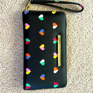 NEW Betsey Johnson heart design clutch
